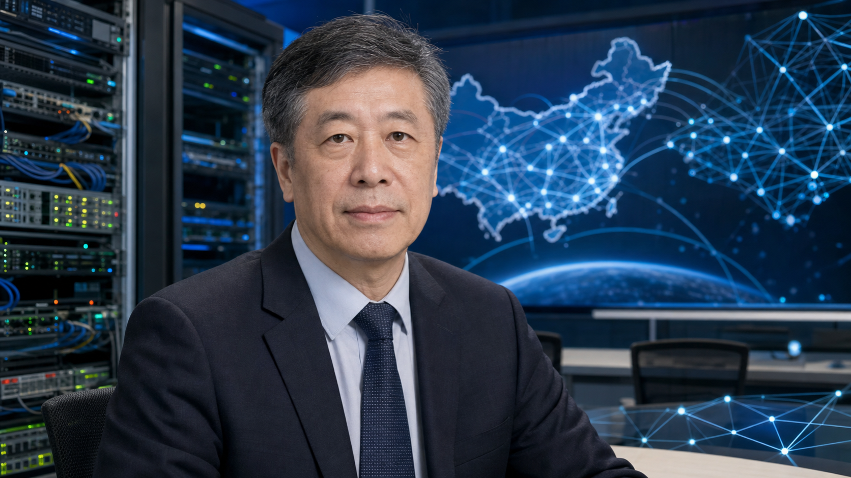 AI-generated editorial portrait of Li Xing based on a public profile photo