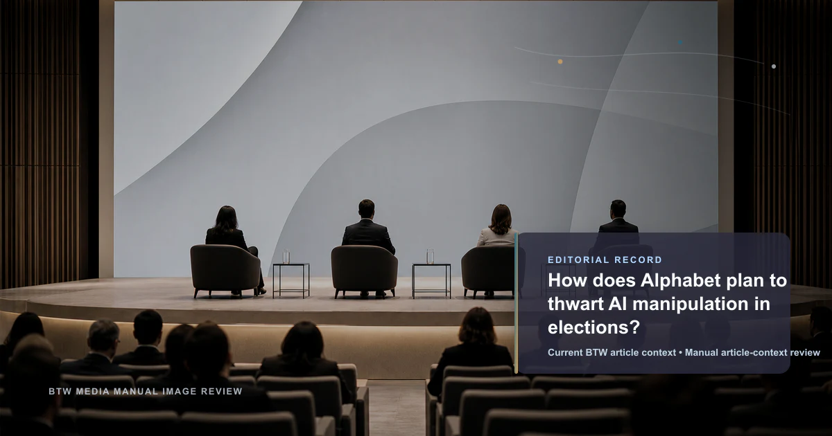 Comment Alphabet compte-t-il contrecarrer la manipulation de l'IA lors des élections ?