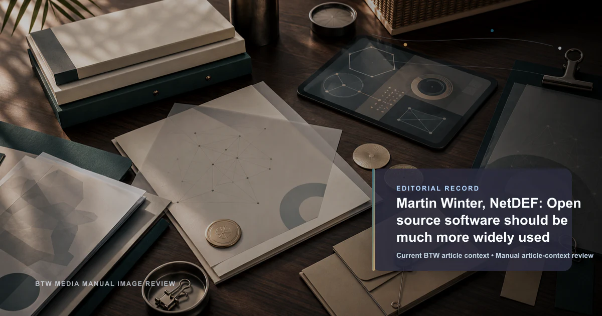Martin Winter, NetDEF : le logiciel open source devrait être bien plus largement utilisé