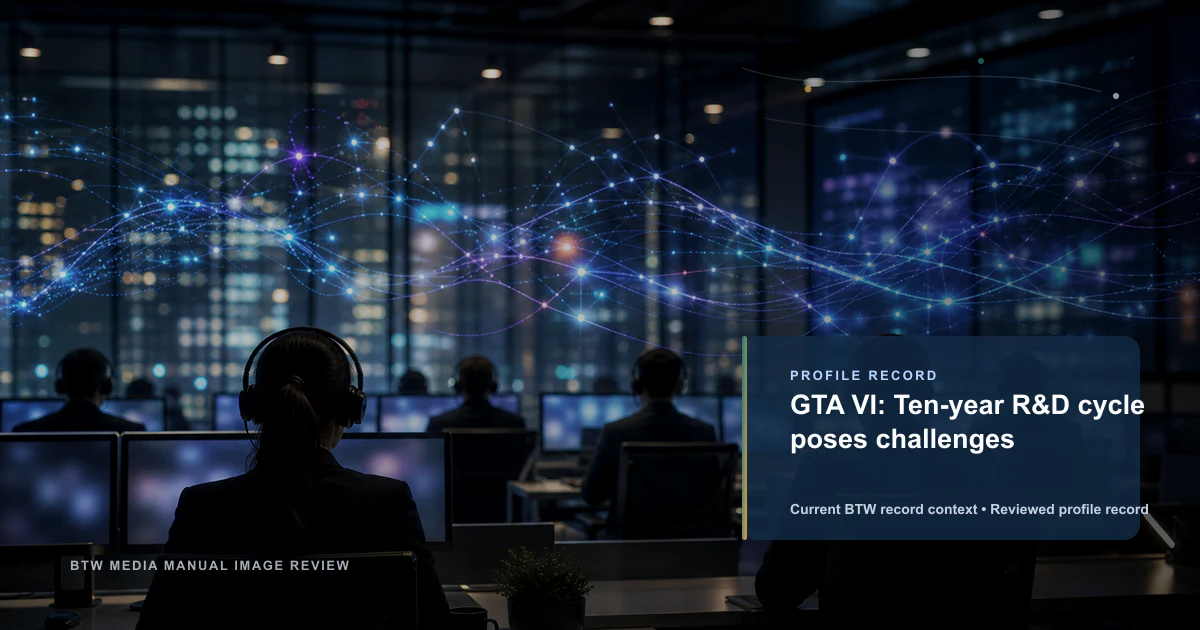 GTA VI: Ten-year R&D cycle poses challenges reviewed profile record visual