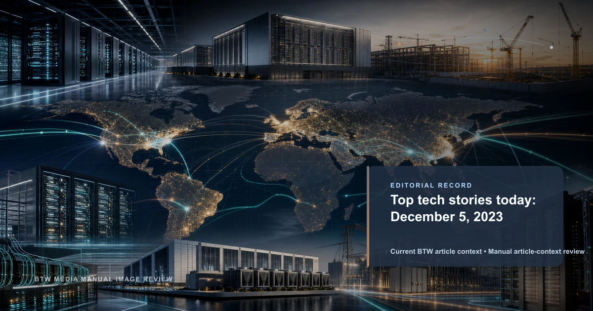 Top actus tech du 5 décembre 2023