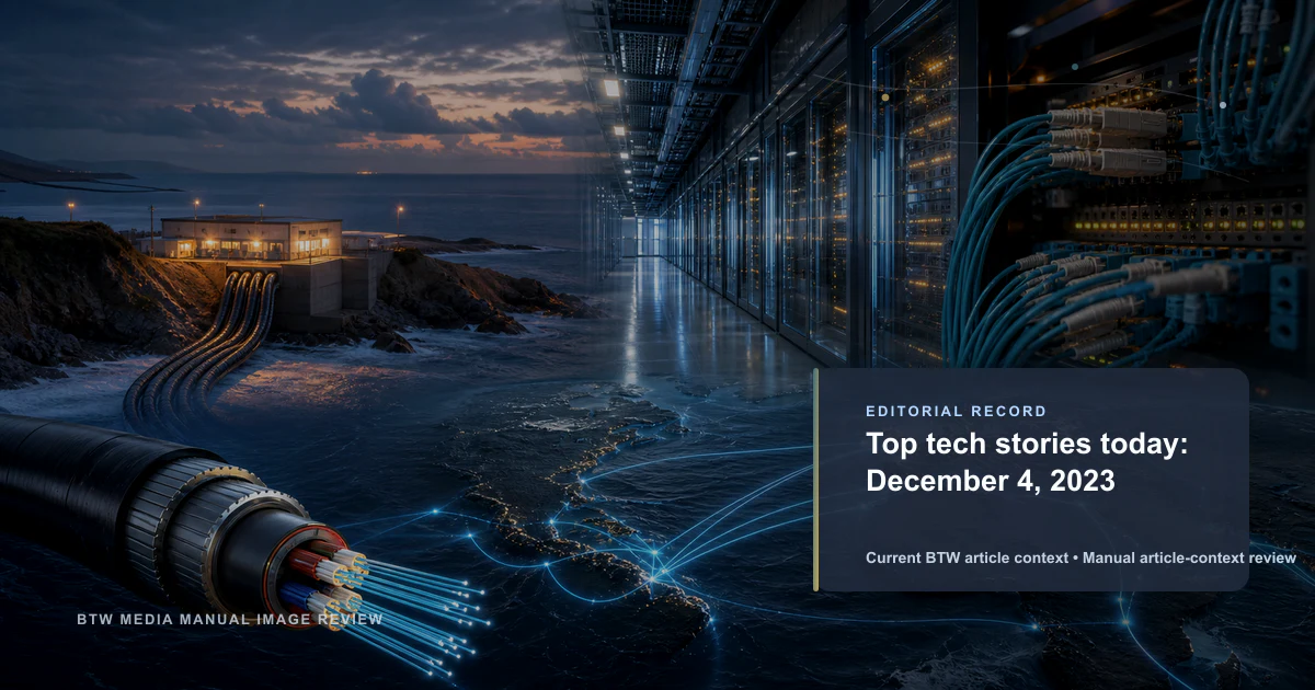 Les principales actualités technologiques du 4 décembre 2023