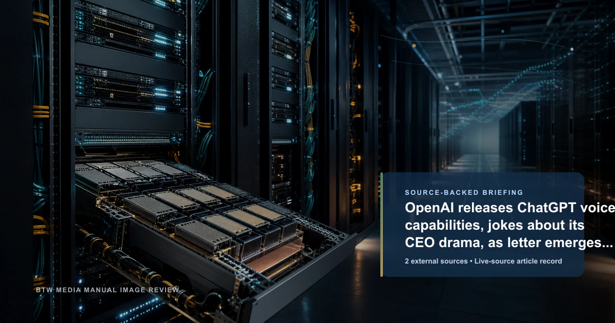 OpenAI dévoile les capacités vocales de ChatGPT, plaisante sur les turbulences autour de son PDG, tandis qu’une lettre révèle des craintes liées à l’AGI