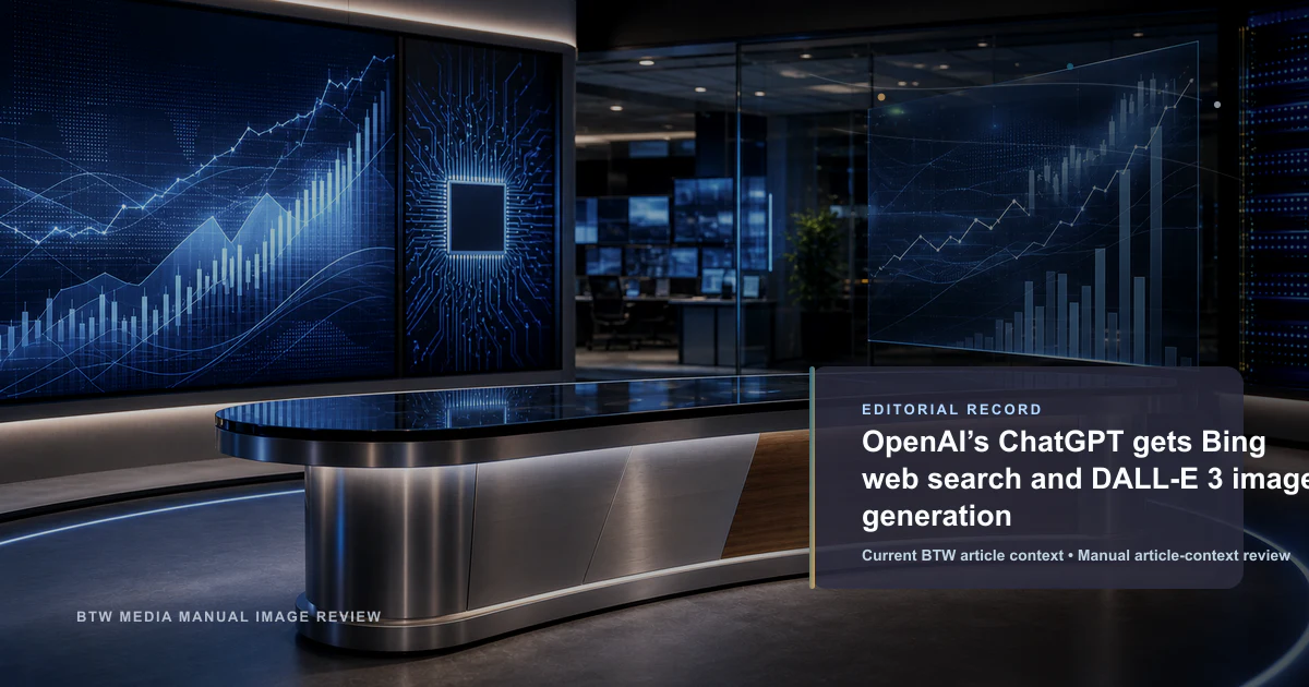 ChatGPT d’OpenAI intègre la recherche web Bing et la génération d’images DALL-E 3
