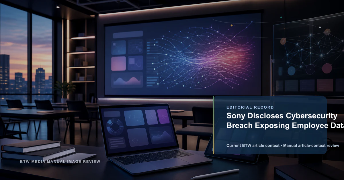 Sony Discloses Cybersecurity Breach Exposing Employee Data reviewed editorial image