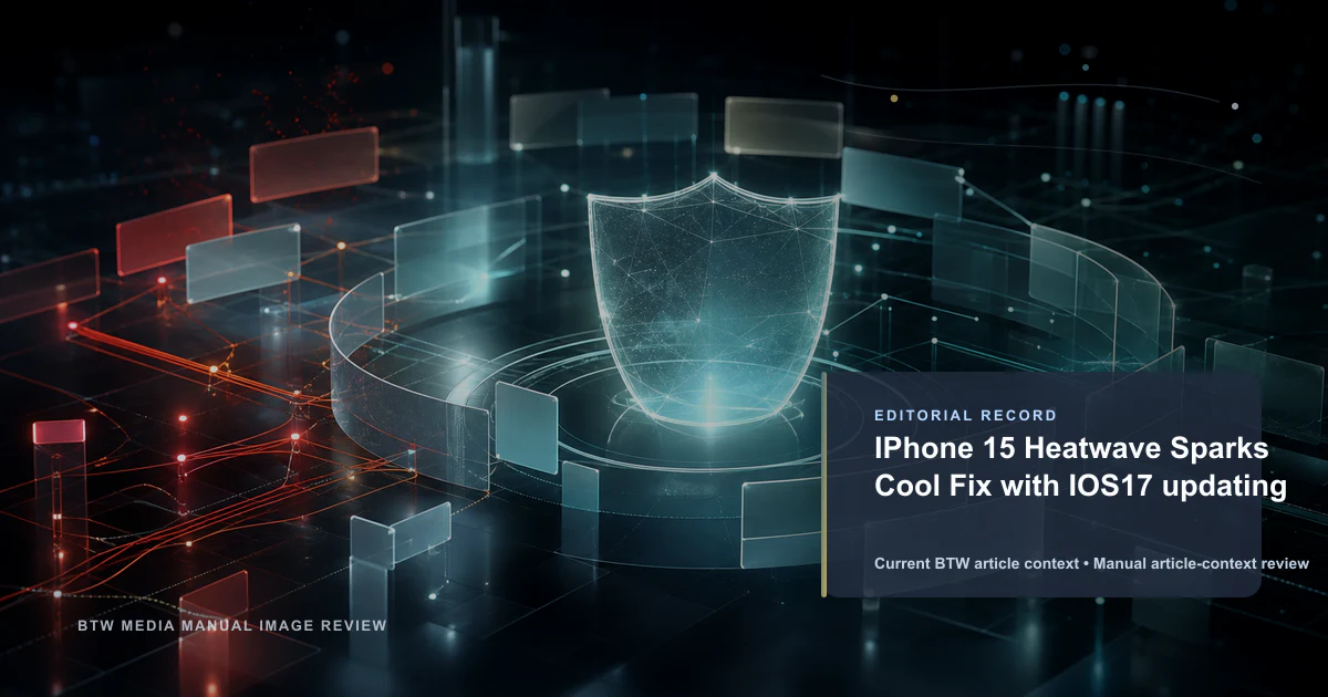 IPhone 15 Heatwave Sparks Cool Fix with IOS17 updating reviewed editorial image