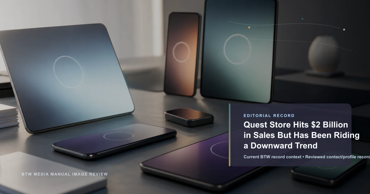 Le Quest Store atteint 2 milliards de dollars de ventes mais suit une tendance baissière