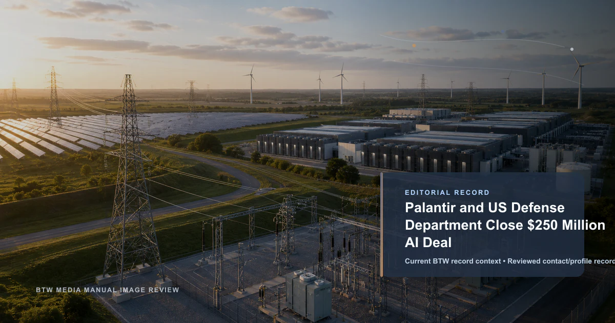 Palantir et le Département de la Défense américain concluent un contrat d'IA de 250 millions de dollars