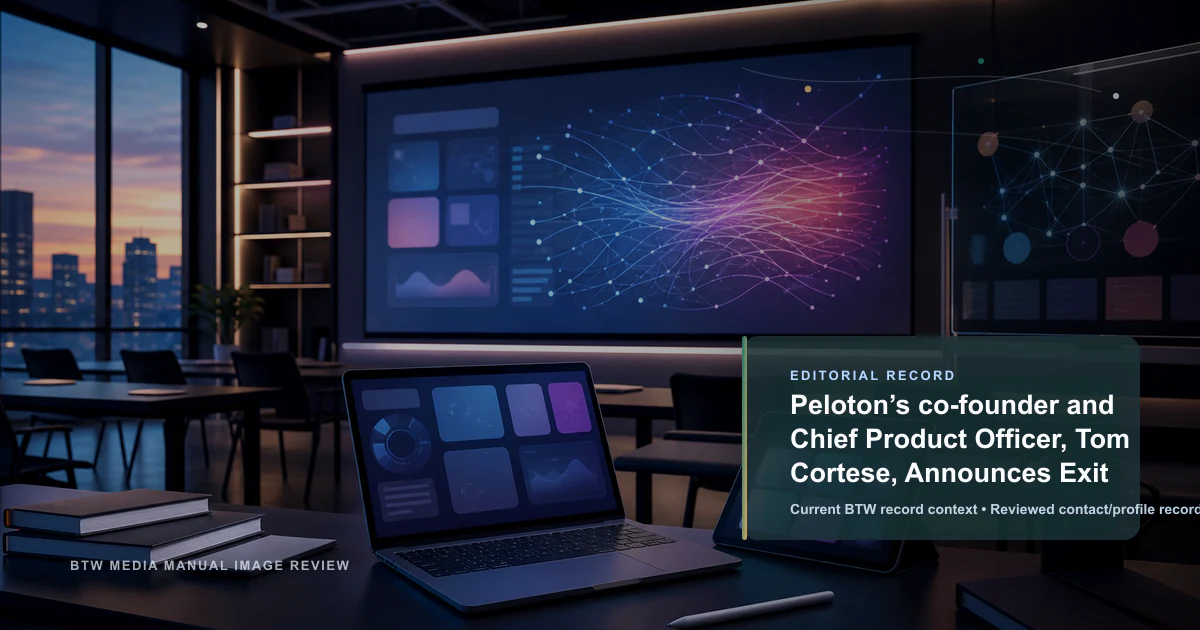 Peloton : Tom Cortese, cofondateur et directeur produit, annonce son départ