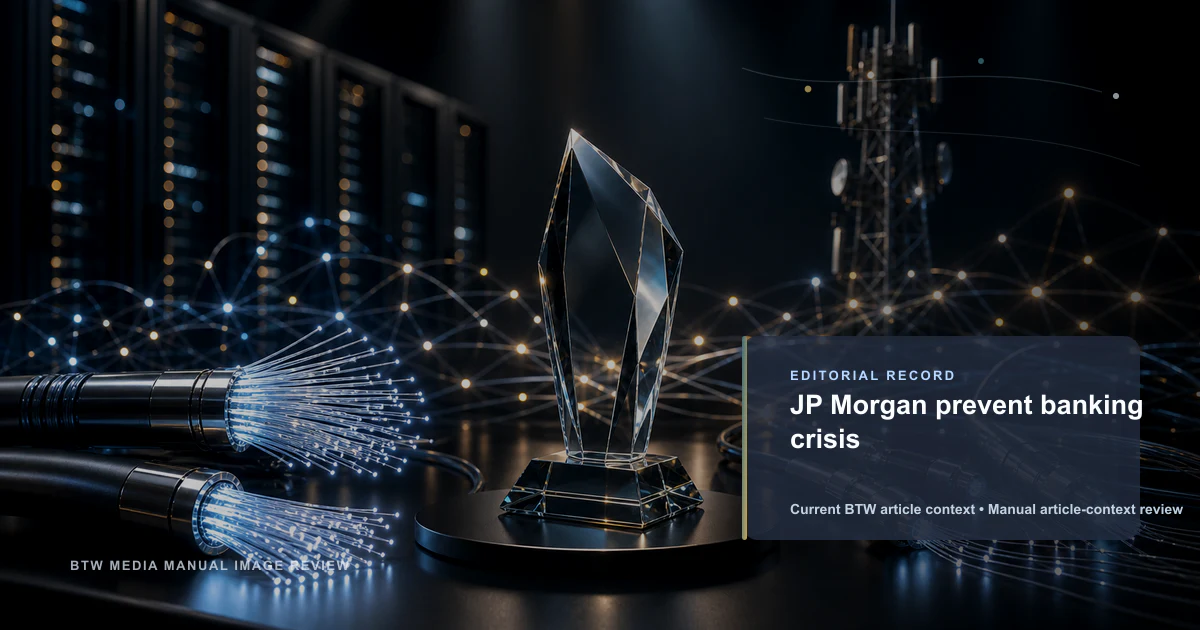 JP Morgan prevent banking crisis reviewed editorial briefing visual