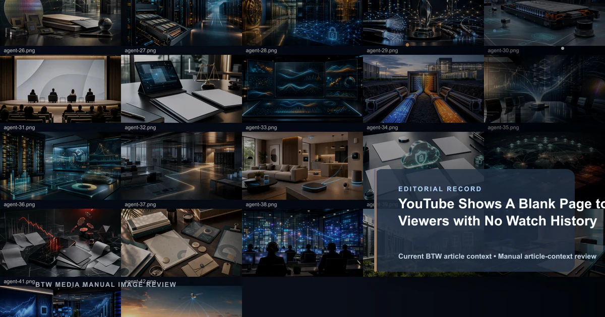 YouTube muestra una página en blanco a los usuarios sin historial de reproducciones