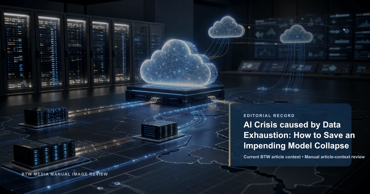 AI Crisis caused by Data Exhaustion: How to Save an Impending Model Collapse reviewed editorial briefing visual
