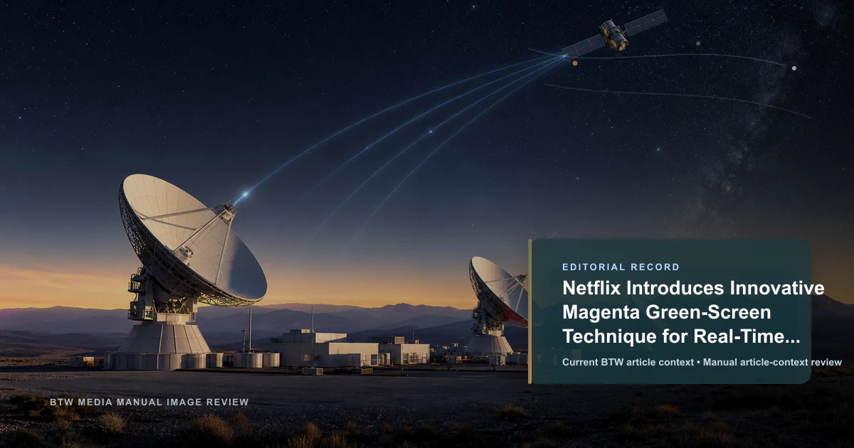 Netflix Introduces Innovative Magenta Green-Screen Technique for Real-Time Visual Effects reviewed editorial image