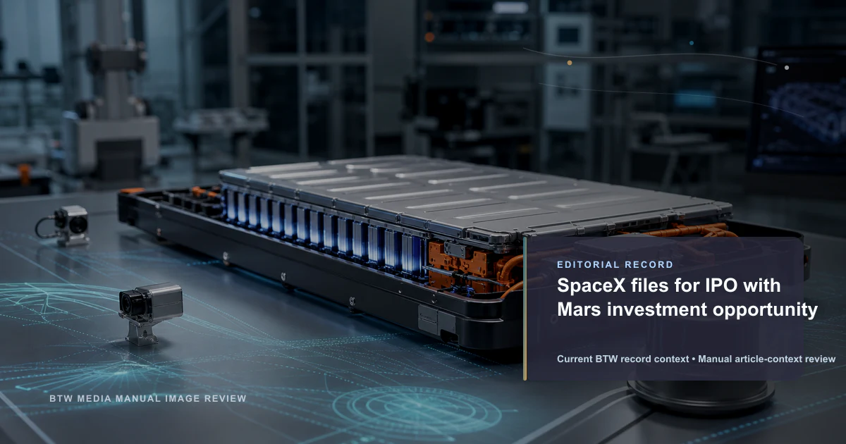 SpaceX files for IPO with Mars investment opportunity