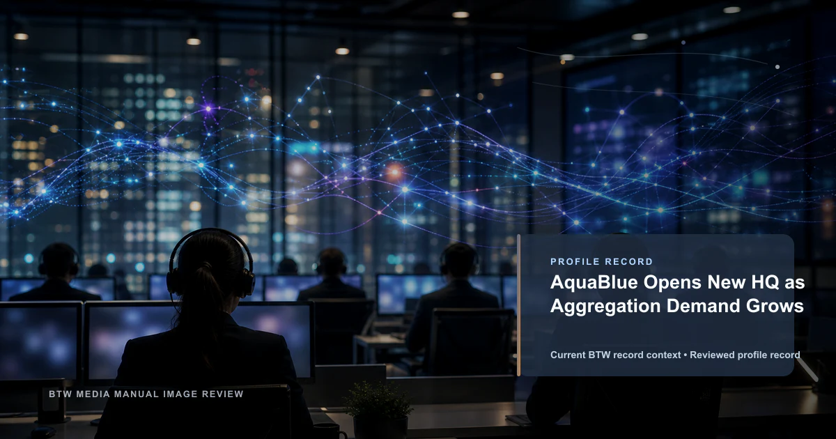 AquaBlue Opens New HQ as Aggregation Demand Grows reviewed profile record visual