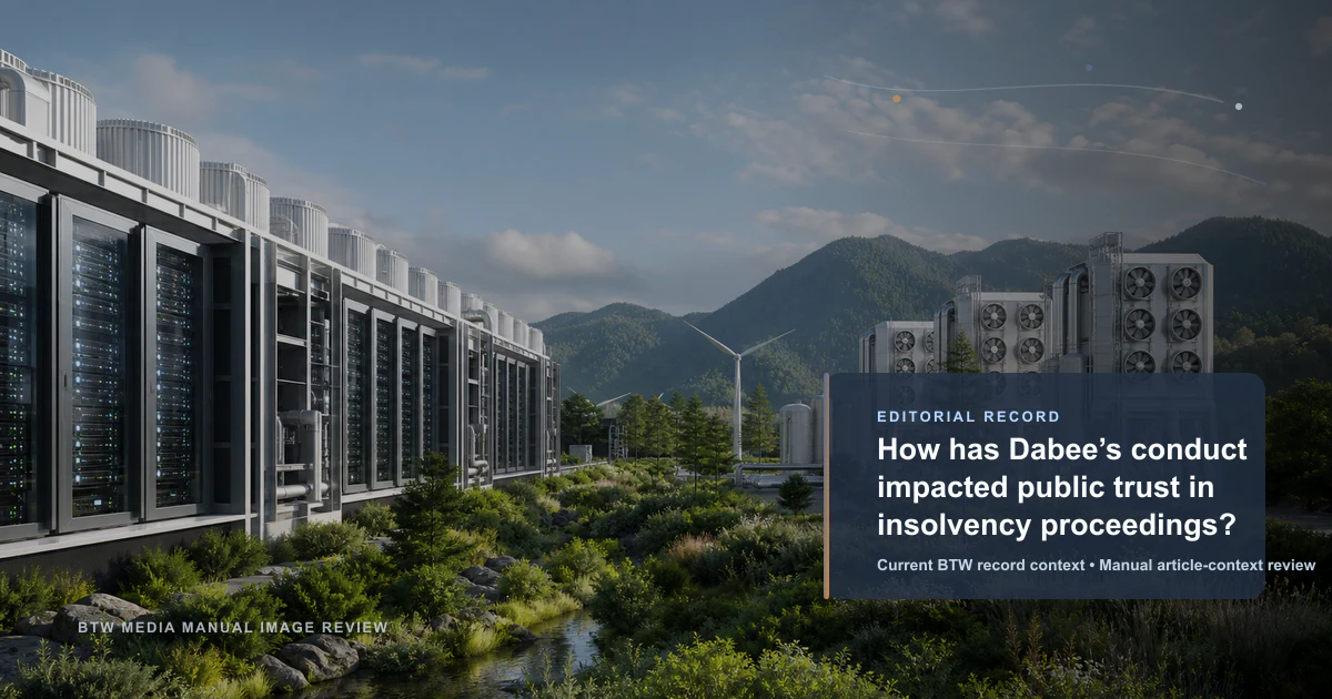 How has Dabee’s conduct impacted public trust in insolvency proceedings? reviewed editorial briefing visual