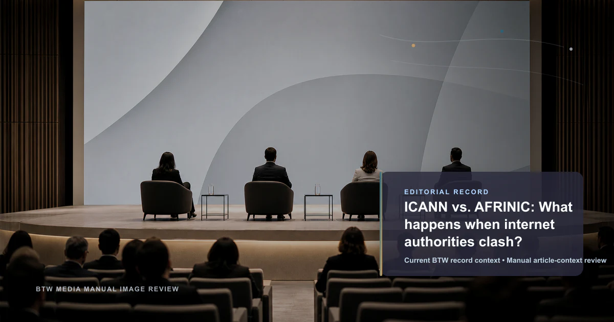 ICANN vs. AFRINIC: What happens when internet authorities clash? reviewed editorial briefing visual