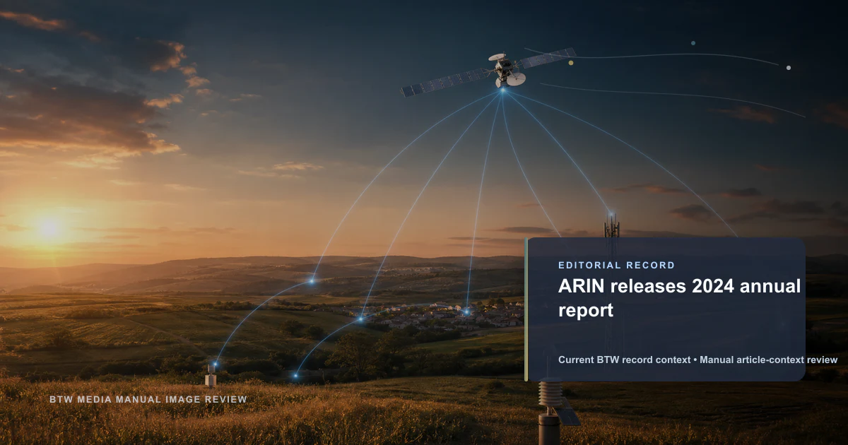 ARIN releases 2024 annual report reviewed editorial briefing visual