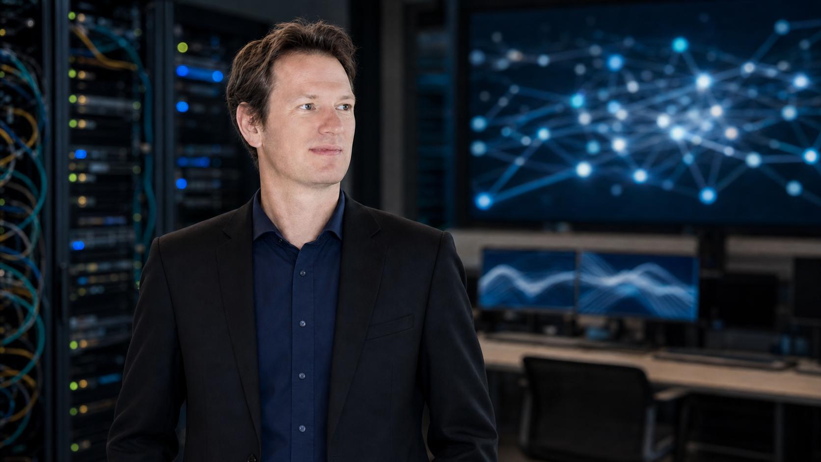 AI-generated editorial portrait of Dirk Kutscher based on a public profile photo