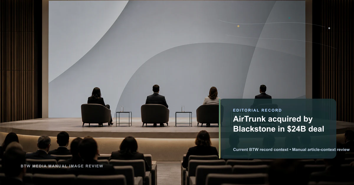 AirTrunk rachetée par Blackstone pour 24 milliards de dollars