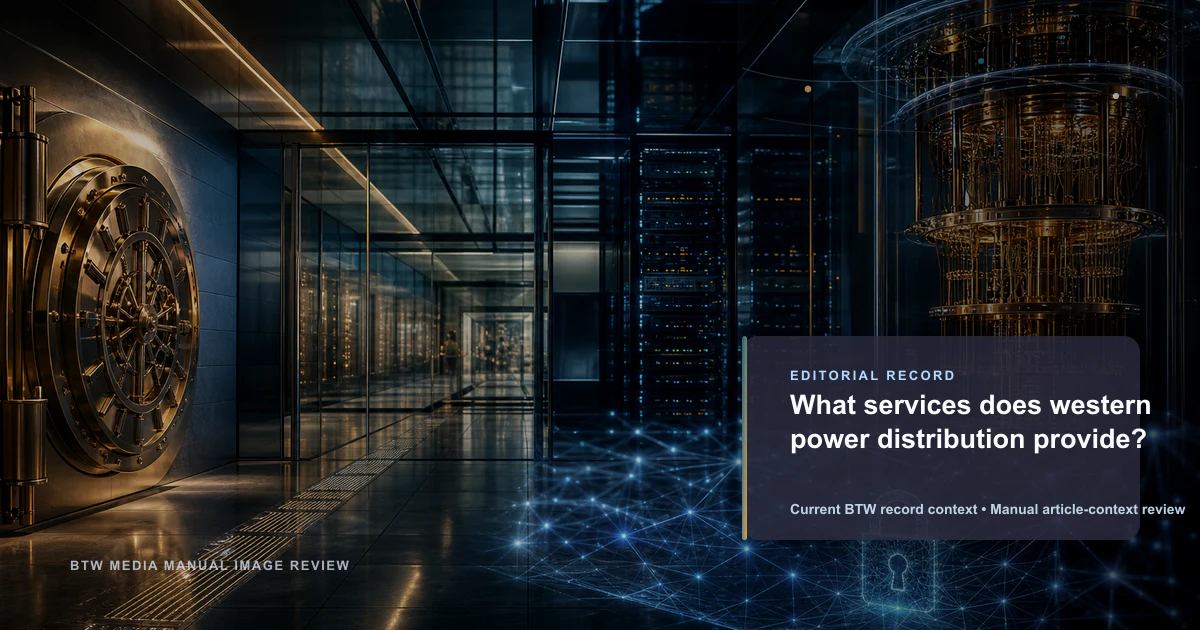 What services does western power distribution provide? reviewed editorial briefing visual