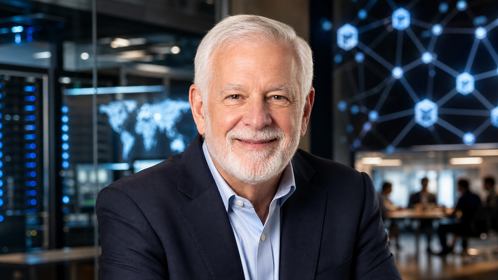 AI-generated editorial portrait of Jeffrey Edell based on a public profile photo