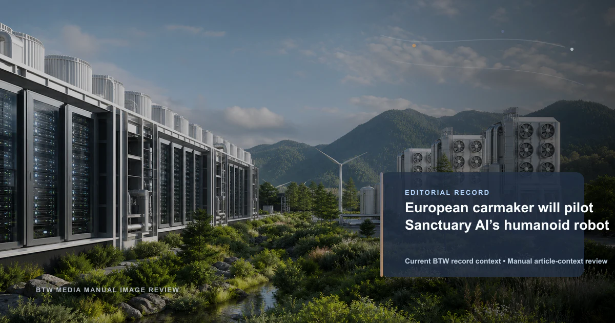 European carmaker will pilot Sanctuary AI’s humanoid robot reviewed editorial briefing visual