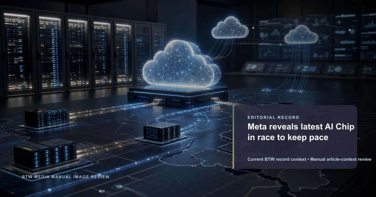 Meta reveals latest AI Chip in race to keep pace reviewed editorial briefing visual