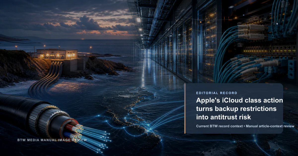 苹果 iCloud 集体诉讼将备份限制转化为反垄断风险