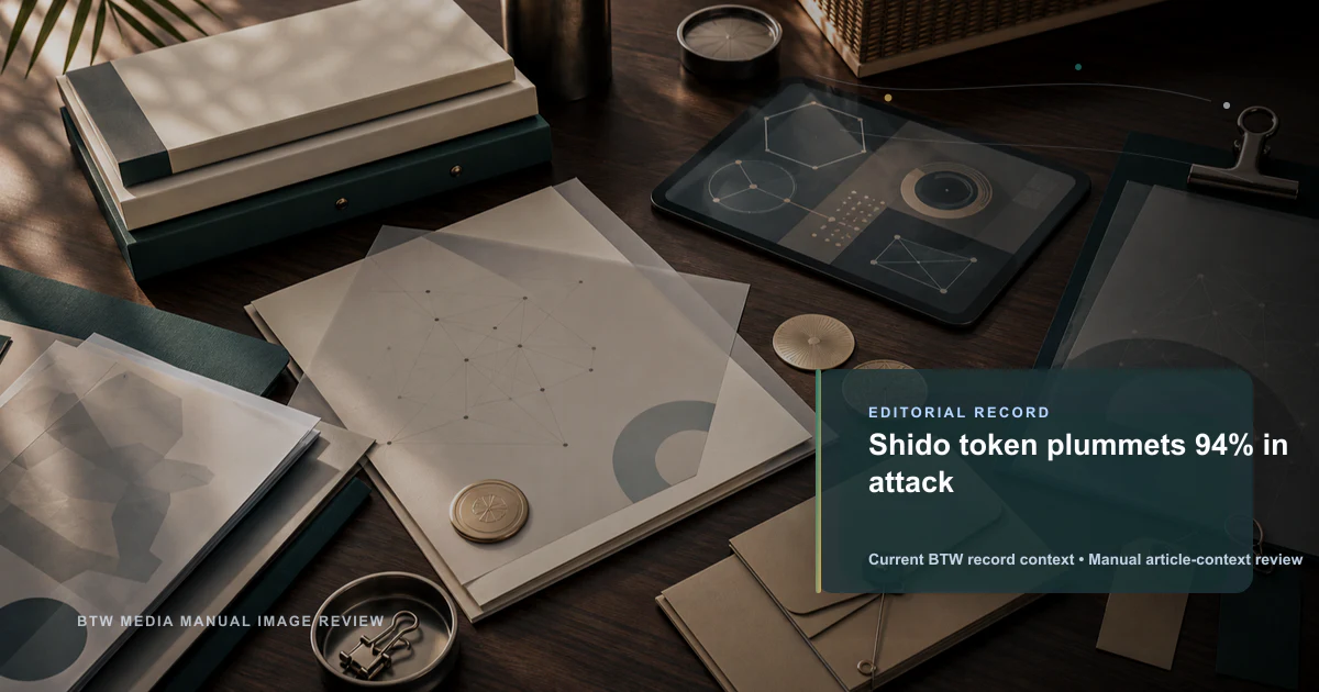 Shido token plummets 94% in attack reviewed editorial briefing visual