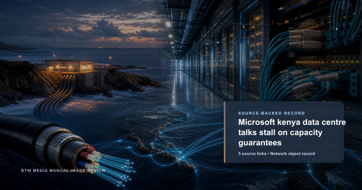 Microsoft Kenya : les discussions sur le centre de données achoppent sur les garanties de capacité