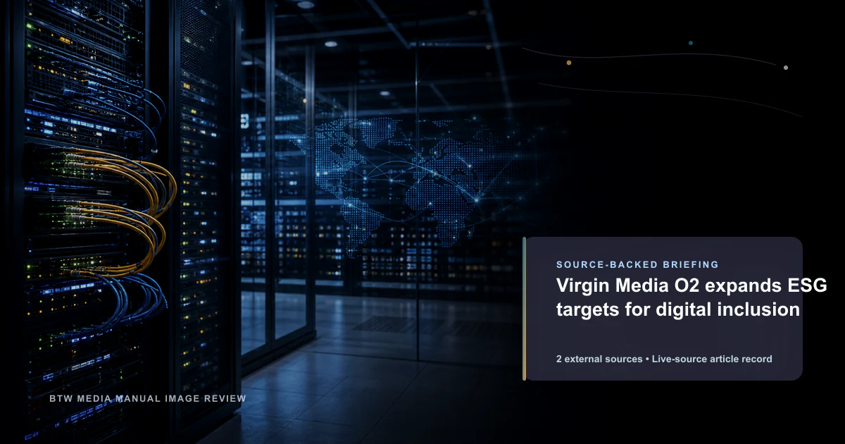 Virgin Media O2 étend ses objectifs ESG pour l'inclusion numérique