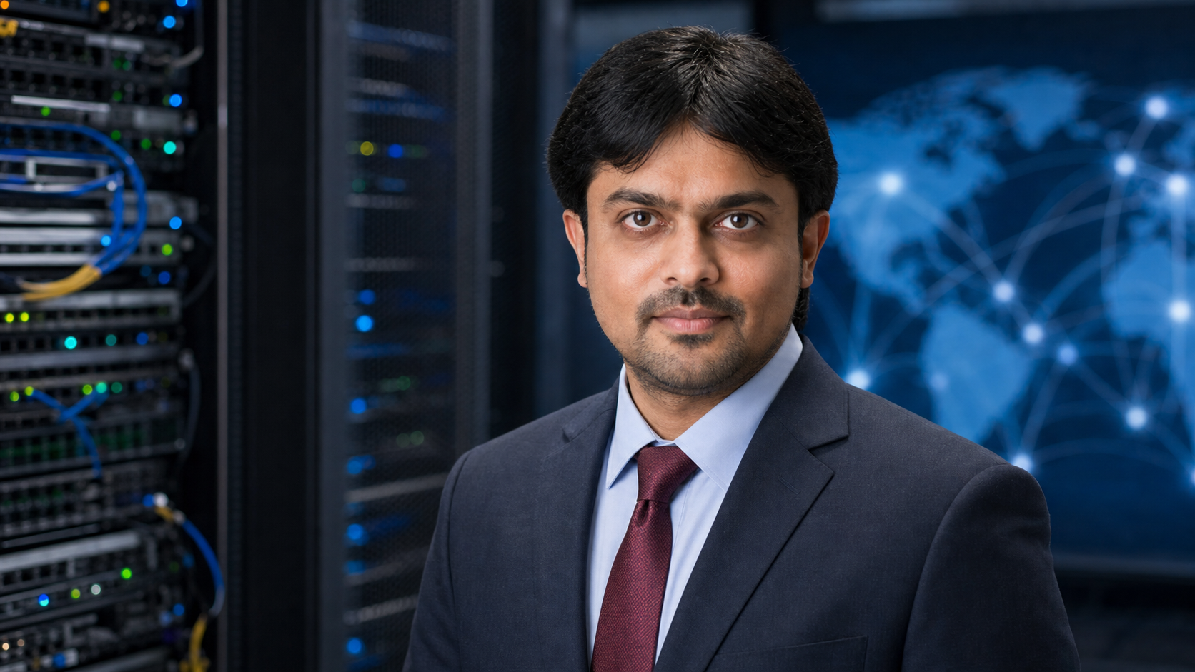 AI-generated editorial portrait of Abdullah Alsaid based on a public profile photo