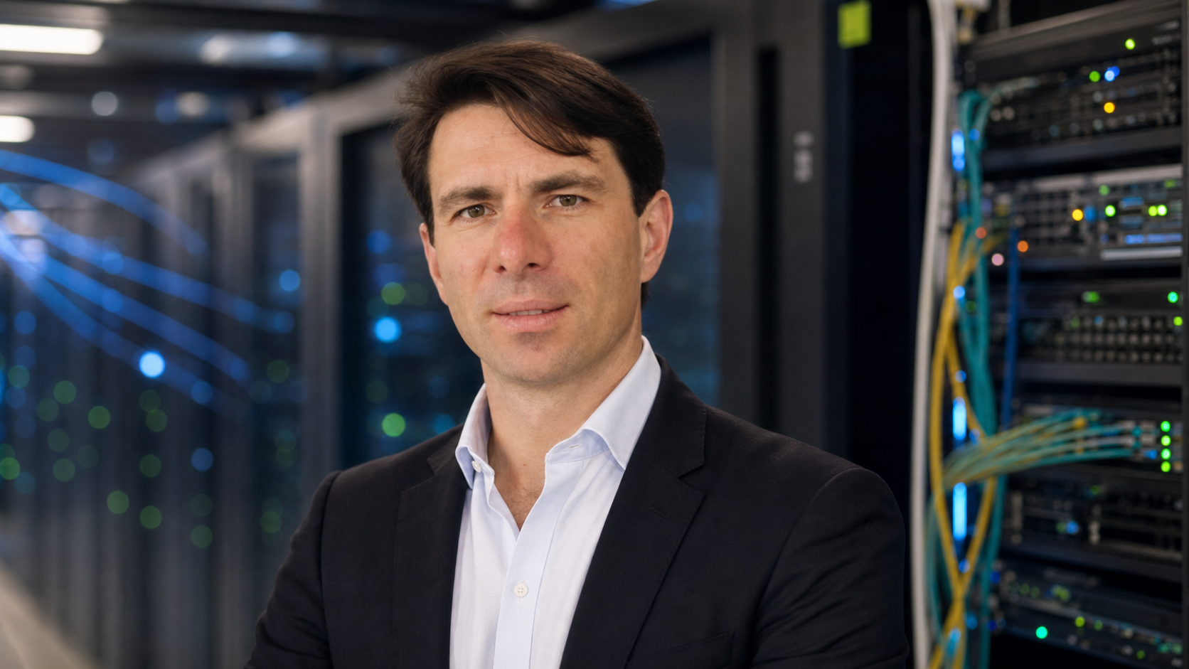 AI-generated editorial portrait of Adam Janota based on a public profile photo