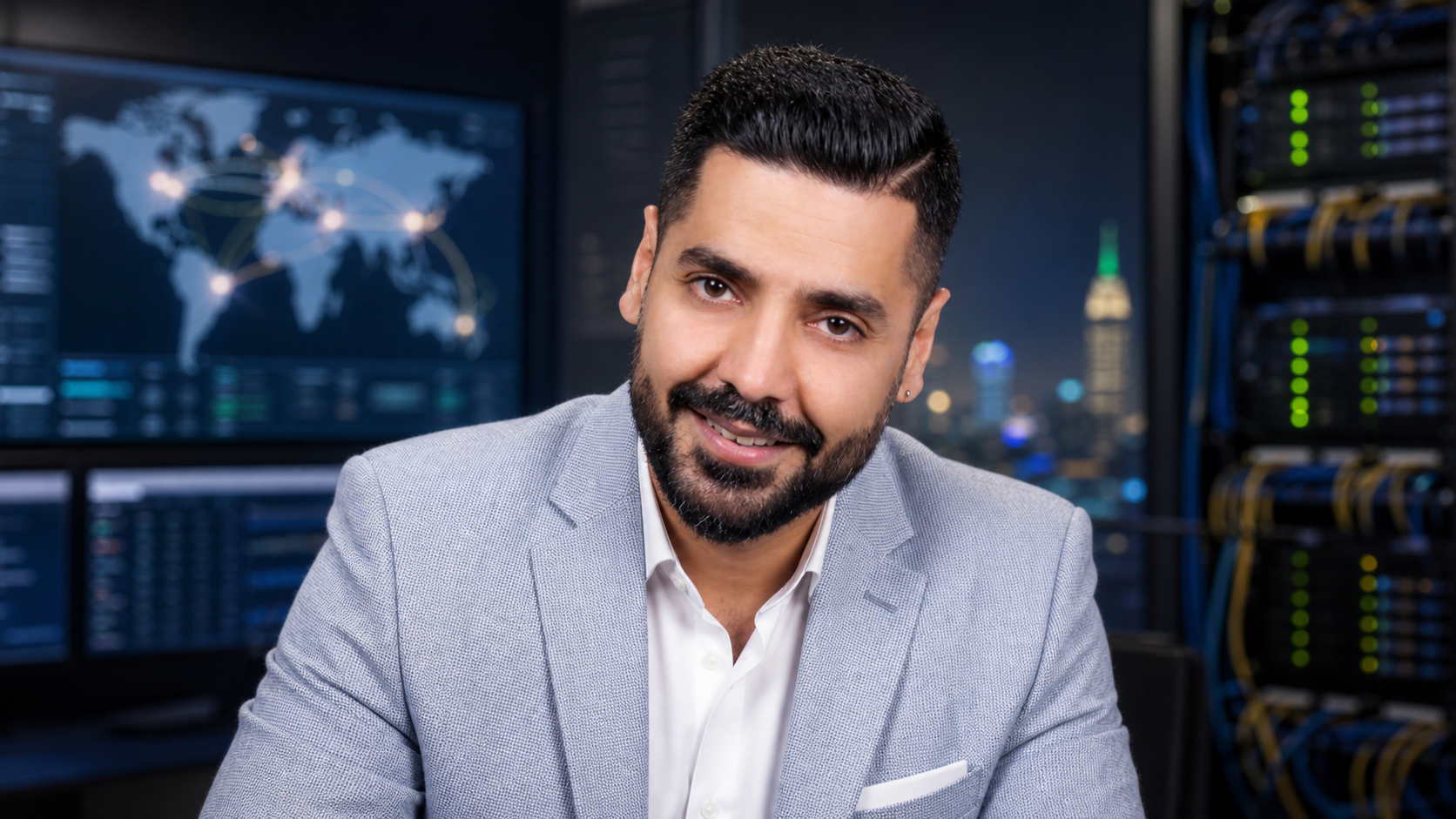 AI-generated editorial portrait of Adel Malaikah based on a public profile photo