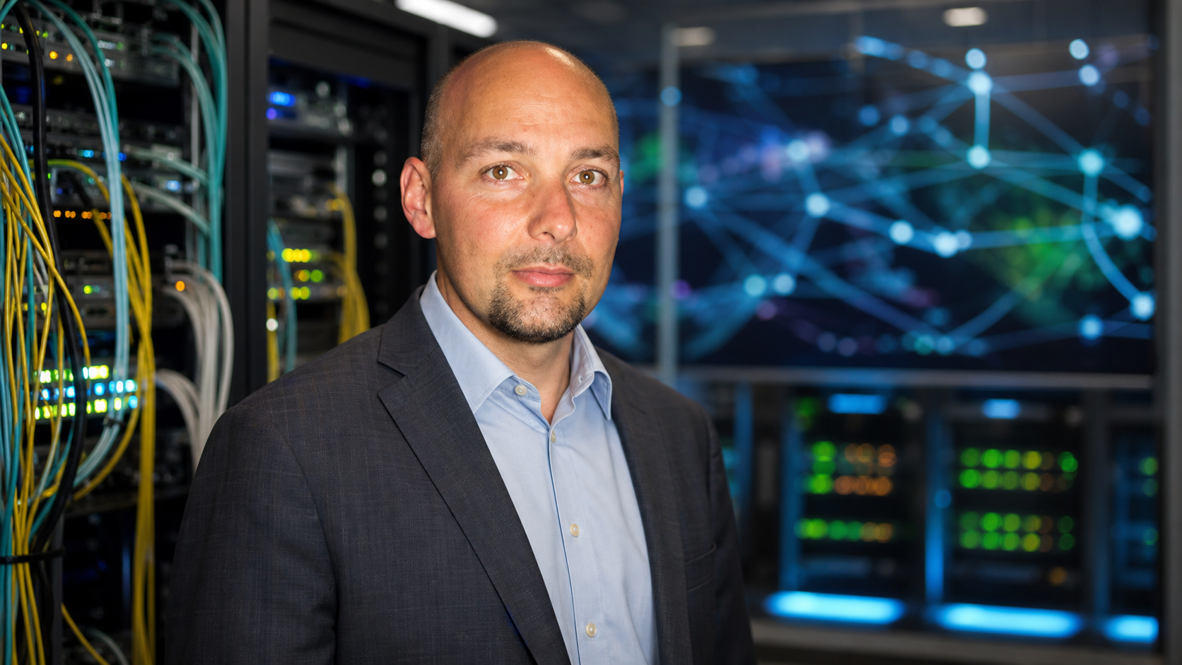 AI-generated editorial portrait of Ondřej Filip based on a public profile photo