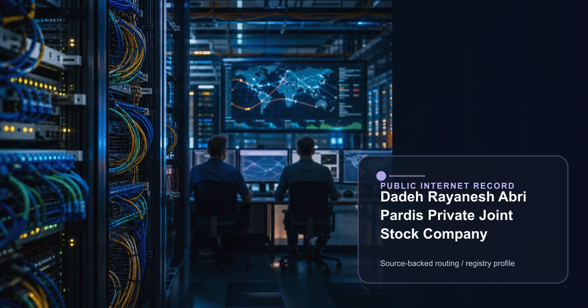 Dadeh Rayanesh Abri Pardis Private Joint Stock Company public internet infrastructure profile editorial visual