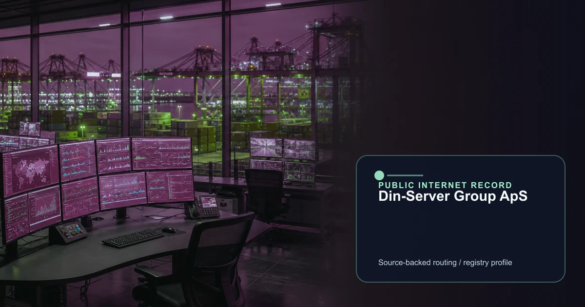 Din-Server Group ApS public internet infrastructure profile editorial visual