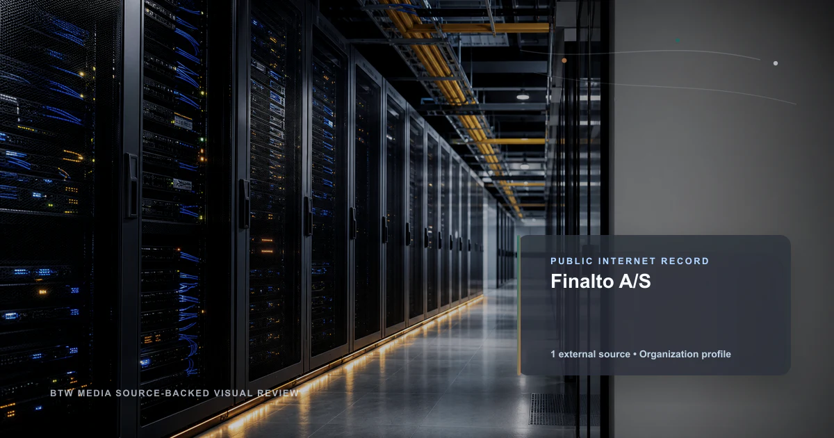 Finalto A/S public internet infrastructure profile editorial visual