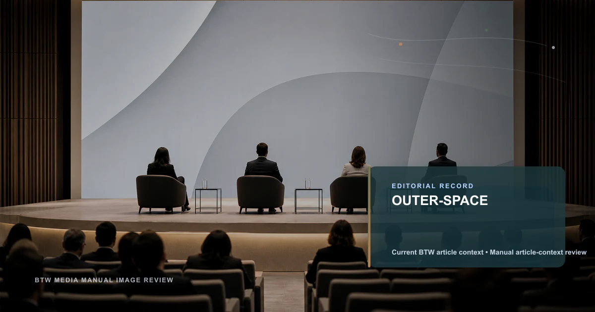 OUTER-SPACE reviewed editorial briefing visual