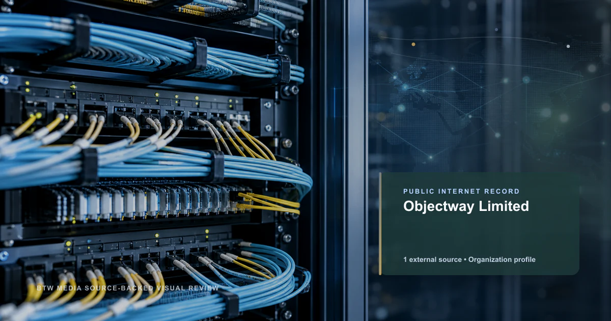 Objectway Limited public internet infrastructure profile editorial visual
