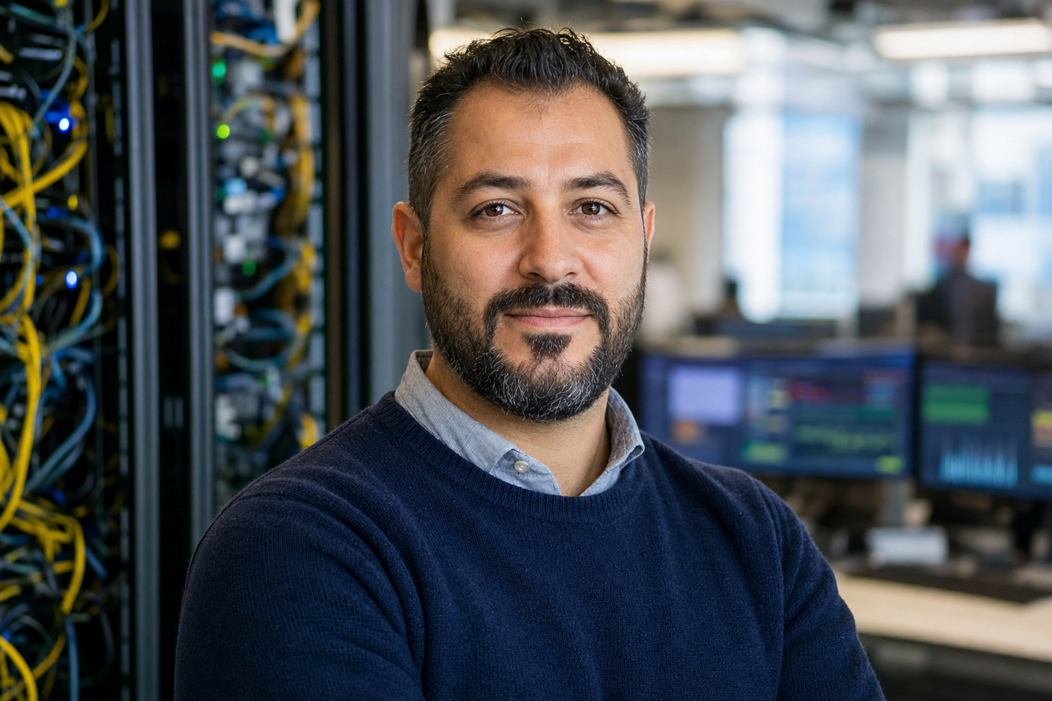 AI-generated editorial portrait of Deniz Ulay based on a public profile photo