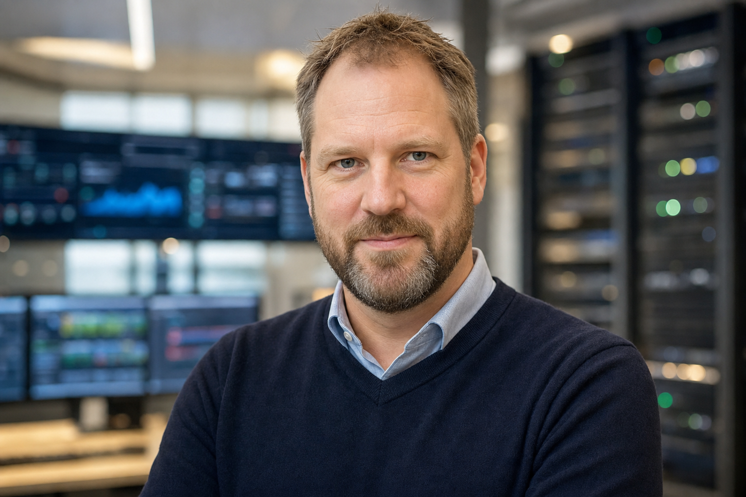 AI-generated editorial portrait of Stefan Bjorgen based on a public profile photo