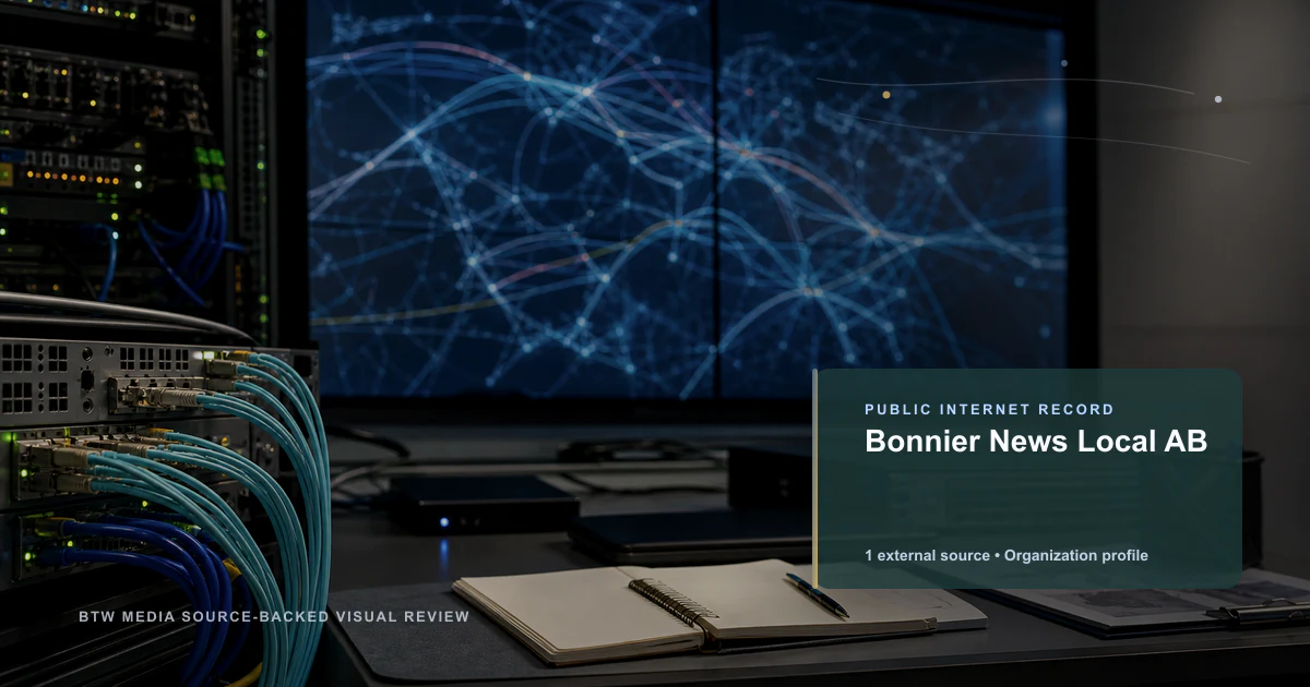 Bonnier News Local AB public internet infrastructure profile editorial visual