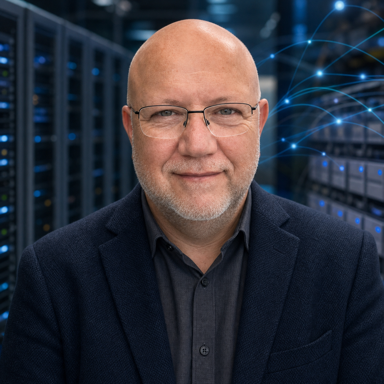 AI-generated editorial portrait of Sinisa Eisenmann based on a public profile photo