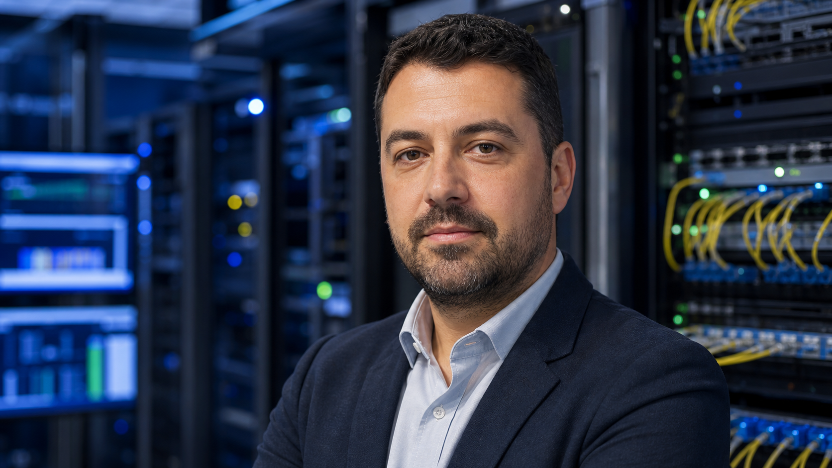 AI-generated editorial portrait of Ruben Martinez based on a public profile photo