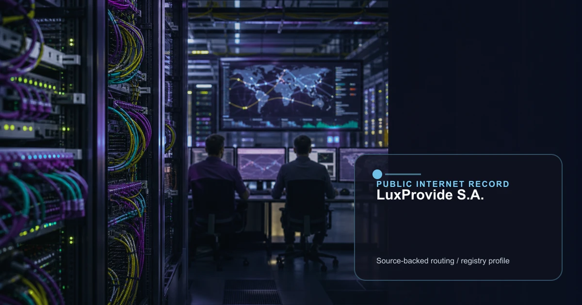LuxProvide S.A. public internet infrastructure profile editorial visual