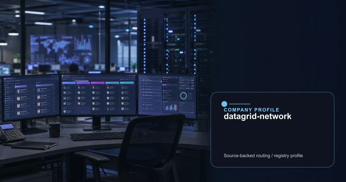 datagrid-network public internet infrastructure profile editorial visual