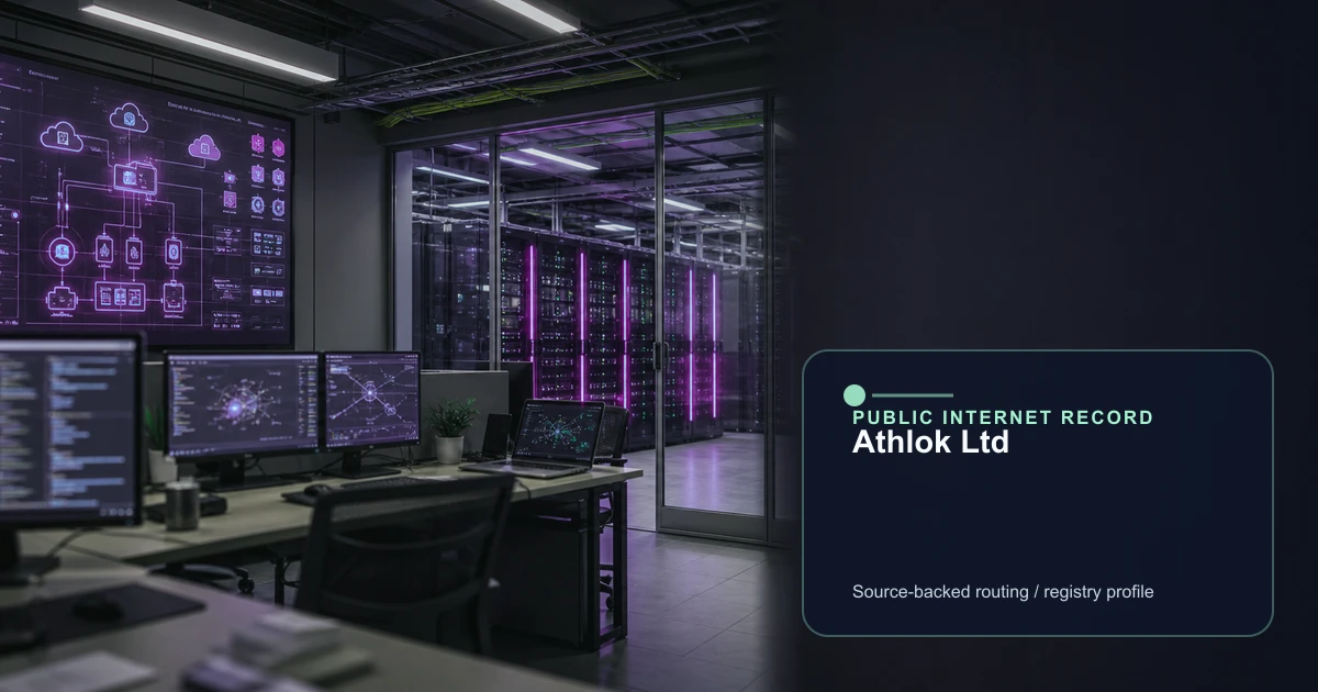 Athlok Ltd public internet infrastructure profile editorial visual