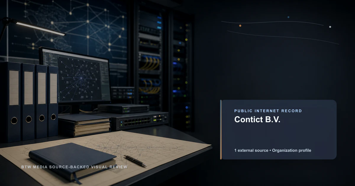 Contict B.V. public internet infrastructure profile editorial visual